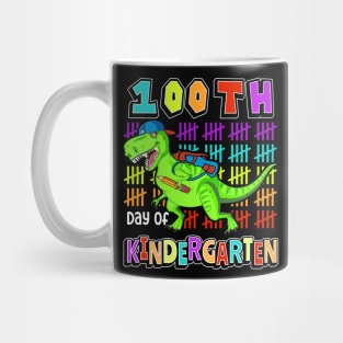 100th Day Of Kindergarten, Cute Dinosaur Student Teacher Mug